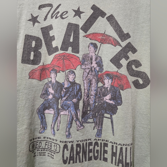 BEATLES Carnegie Hall Vintage Retro Concert Tour Simply VERA WANG T SHIRT Large - Picture 10 of 11